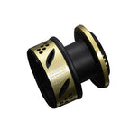 light gold / matte black